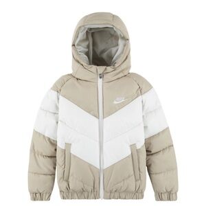 Nike Beige and White Chevron Jacket size 12 months baby